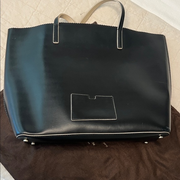 Kate Spade Black Leather Tote Bag - Picture 5 of 6